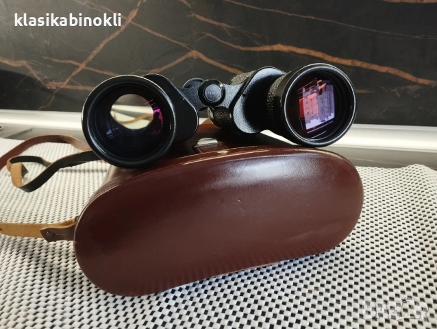 ТОП Немски Бинокъл Carl Zeiss Jena JENOPTEM-MULTI-COATED -10 х 50W-ГДР, снимка 12 - Екипировка - 53889539