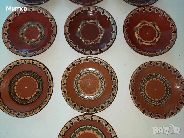 Български битови керамични чиний купи и капаци, снимка 7 - Чинии - 52930225