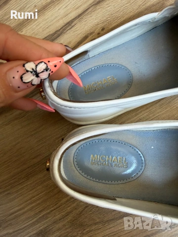 Оригинални кожени бели кецове  МК ! 36 н, снимка 7 - Кецове - 50925203