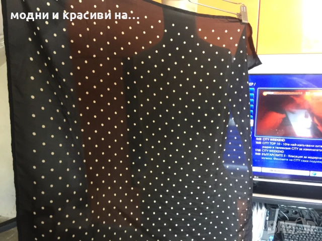 Дамски копринен шал Brigitte von Boch, снимка 6 - Шалове - 52198643