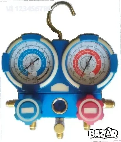 Манометричен блок, двоен, за климатици - MN, снимка 3 - Аксесоари и консумативи - 53927150