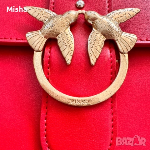 Кожена чанта PINKO голям размер, снимка 4 - Чанти - 53778056