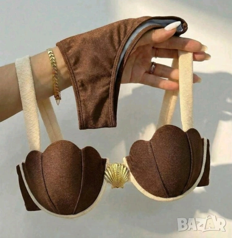 Чисто нов бански с брошка , снимка 4 - Бански костюми - 54208676