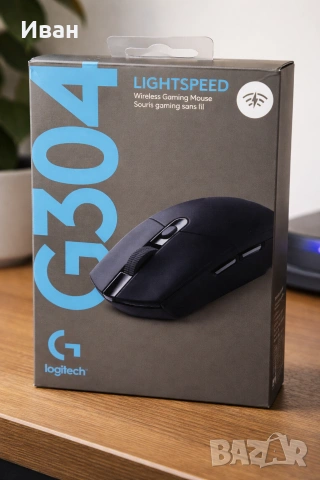 !!НОВА!!МИШКА LOGITECH G304 безжична черна