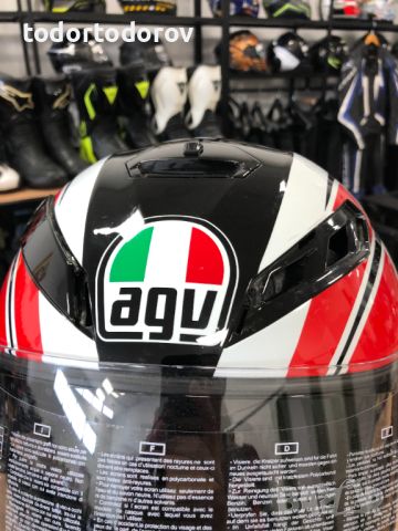 Мото Каска AGV K3 SV ITALY,XS 53-54см. със забележки,нов визьор, снимка 7 - Аксесоари и консумативи - 46663652