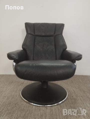 Дизайнерско кожено релакс кресло, снимка 4 - Дивани и мека мебел - 46419188