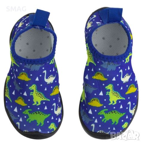 Детски плажни обувки сини зелени динозаври, снимка 2 - Детски обувки - 46290228