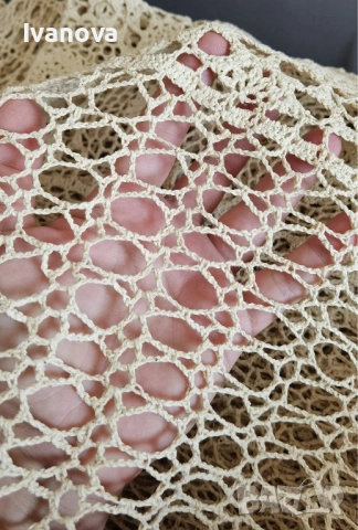 Винтидж покривка на една кука, нова, снимка 2 - Покривки за маси - 53251729