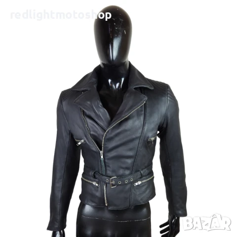 📌 5300 Мъжко кожено яке | Рокерия | Размер 48 | 120 лв, снимка 1
