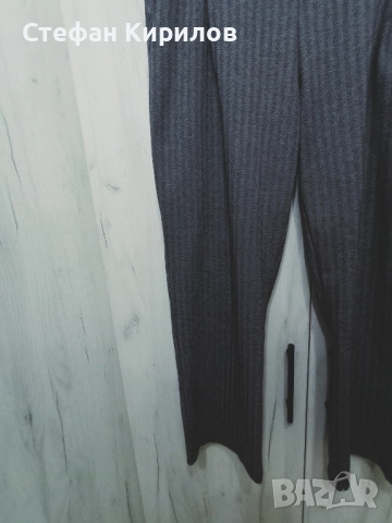 Дамски панталон с широк крачол , снимка 2 - Панталони - 52294073