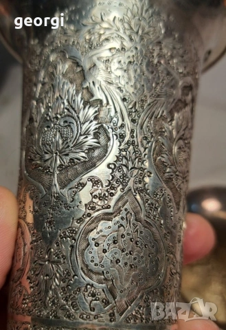 стара сребърна чаша, снимка 5 - Антикварни и старинни предмети - 53088423