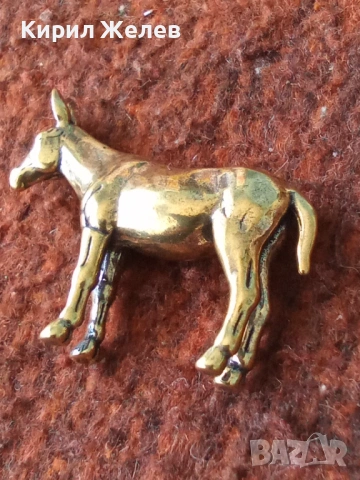 Бронзова фигурка на магаре 45034, снимка 4 - Колекции - 54177652