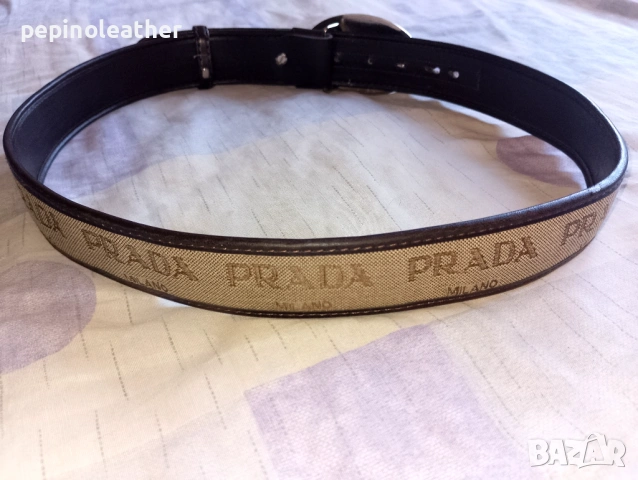 Италиански колан на PRADA, без номер, размер 85 см, снимка 4 - Колани - 53939450