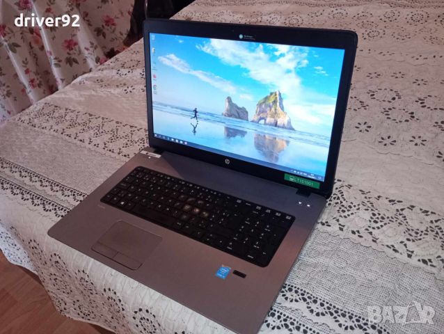 HP PROBOOK 470 G2 и5 процесор 17.3 инча с 8 гб рам 1 тб хард с батерия над 3 часа уиндоус 10, снимка 1 - Лаптопи за работа - 46357933