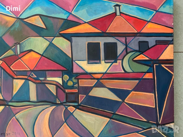 КРЪСТЬО НЕКЕЗОВ масло/платно, снимка 4 - Картини - 52827328