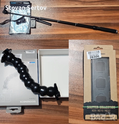 GoPro Аксесоари — PolarPro филтри, Gooseneck и селфи стик