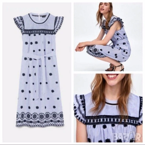 Разкошна дамска рокля Zara, снимка 3 - Рокли - 53746731
