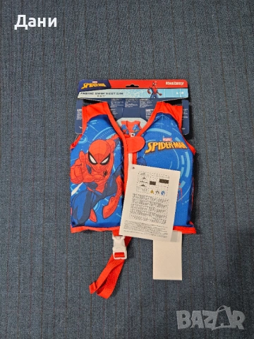 Детска жилетка за плуване, дунапрен, Spiderman 1-3 г./11-19 кг, НОВА, снимка 2 - Водни спортове - 53700185