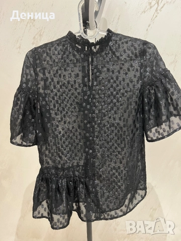 Официална лъскава блуза, снимка 6 - Блузи с дълъг ръкав и пуловери - 52479701