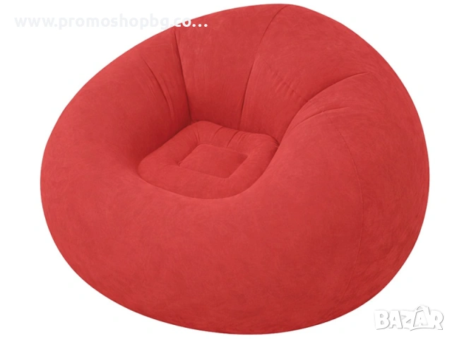 Ергономично надуваемо кресло, фотьойл, барбарон пуф, 100x100x65 см, включена помпа, С ИЗБОР НА ЦВЯТ, снимка 15 - Други стоки за дома - 51466859