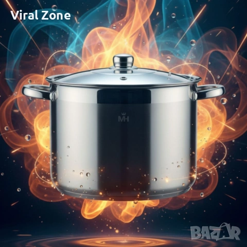 Неръждаема тенджера , снимка 3 - Съдове за готвене - 53265275