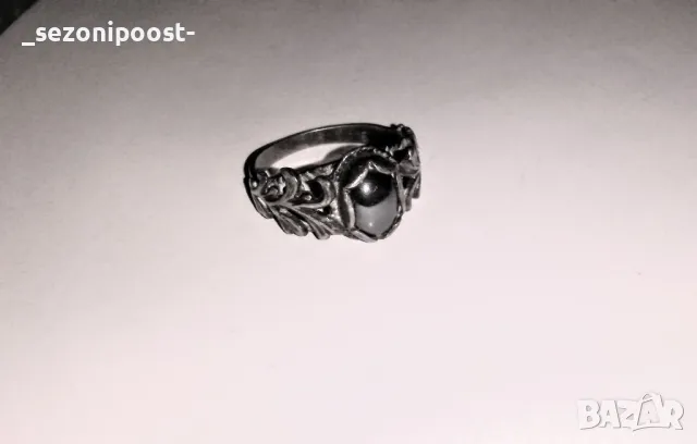 💎Дамски сребърен пръстен с Хематит💎