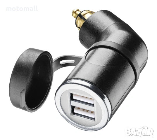 INT Зарядно12V с din конектор двоен usb порт, снимка 2 - Аксесоари и консумативи - 54177548