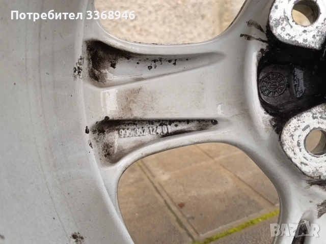 Джанти PORSCHE 911 996 17" 5x130 спорт пакет с гуми, снимка 11 - Гуми и джанти - 53530742