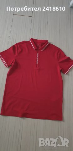 Armani Exchange A/X Zip Cotton Slim Fit Mens Size M НОВО! ОРИГИНАЛ! Мъжка Тениска!, снимка 11 - Тениски - 47044736