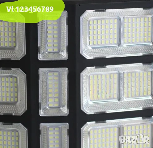 Соларна лампа LYLU 25 секции 1400W, снимка 3 - Външни лампи - 54007408