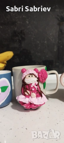 Чаши с полимерна глина, снимка 3 - Ръчно изработени сувенири - 53295605