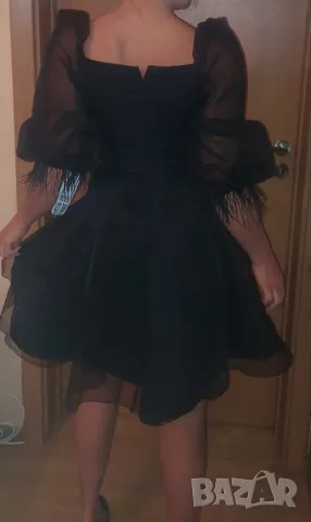 Официална  рокля с пера Fervente , снимка 5 - Рокли - 41938322