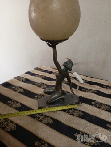 Настолна лампа "Орхидея" в стил арт нуво, снимка 4 - Настолни лампи - 53060694