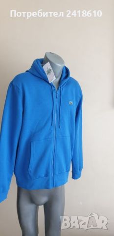 Lacoste Classic Full Zip Hoodie Classic Fit Mens Size 5 - L НОВО! ОРИГИНАЛ! Мъжка Качулка с цял цип!, снимка 4 - Спортни дрехи, екипи - 46623673