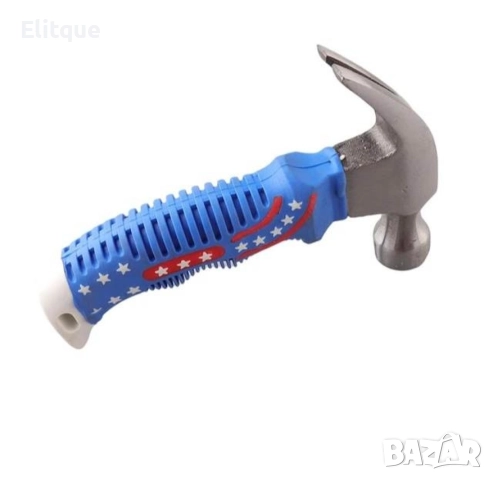 Малък чук със синя гумена дръжка, снимка 3 - Други стоки за дома - 52853545