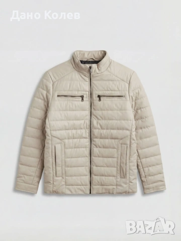 Мъжко Яке От Изкуствена Кожа LCW Vision [Размер: S] [Цвят: Бежов]