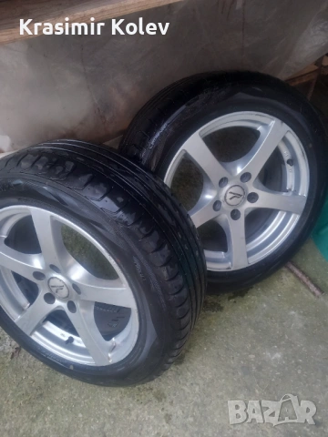 Продавам джанти с летни гуми , снимка 2 - Гуми и джанти - 53840287