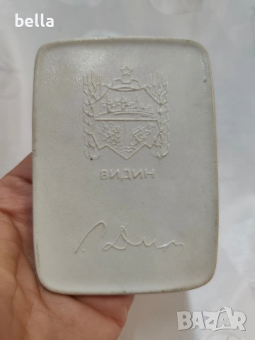 Рядък порцеланов плакет „Георги Димитров“ – Видински порцелан, снимка 3 - Антикварни и старинни предмети - 53657023