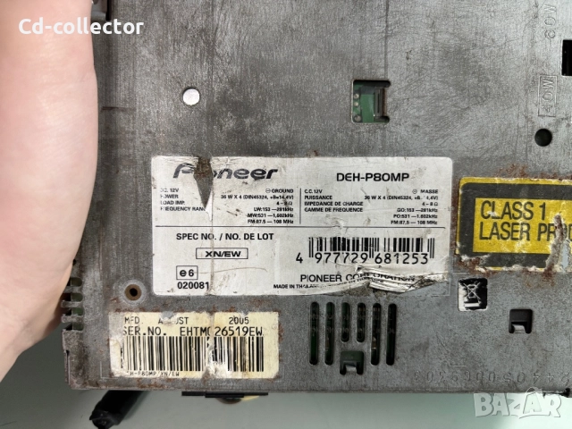 Продавам PIONEER DEH P80MP, снимка 3 - Радиокасетофони, транзистори - 52726345
