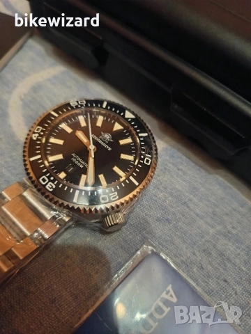 Addiesdive 1000m автоматичен мъжки часовник хелиева клапа НОВ, снимка 7 - Мъжки - 52619768