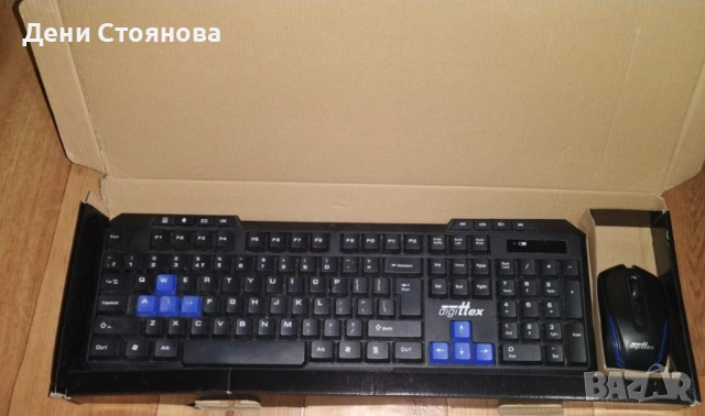 Комплект безжична клавиатура и мишка Digittex A0719, снимка 2 - Клавиатури и мишки - 53712766
