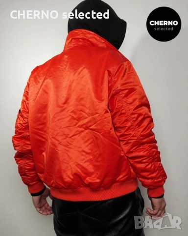 Мъжко бомбър яке ALPHA INDUSTRIES Coach Logo Bomber Jacket – размер L•XL – Ново с етикети, снимка 12 - Якета - 53405259