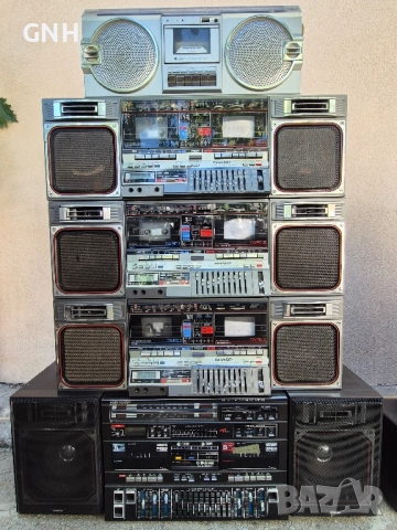 boombox Sharp, Hitachi, Sanyo, Lasonic , снимка 10 - Радиокасетофони, транзистори - 45081477