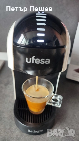 50€ Ufesa Bellagio Bianca 3в1 работи с капсули Долче Густо, Неспресо, Смляно кафе , снимка 6 - Кафемашини - 53896934