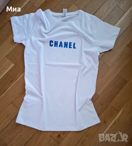 Дамска бяла тениска., снимка 1