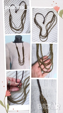 Шест различни броя / Винтидж / Гердан и гердан тип чокър , снимка 17 - Колиета, медальони, синджири - 54051223