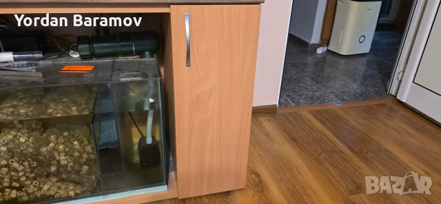 аквариум с всичко към него с рибките , снимка 6 - Аквариуми - 53377385