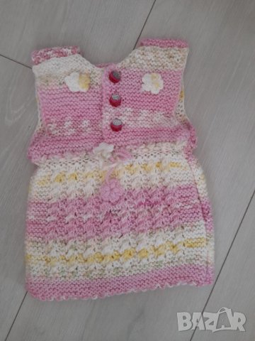 Ръчно плетени елеци за бебета, снимка 2 - Жилетки и елечета за бебе - 45003733