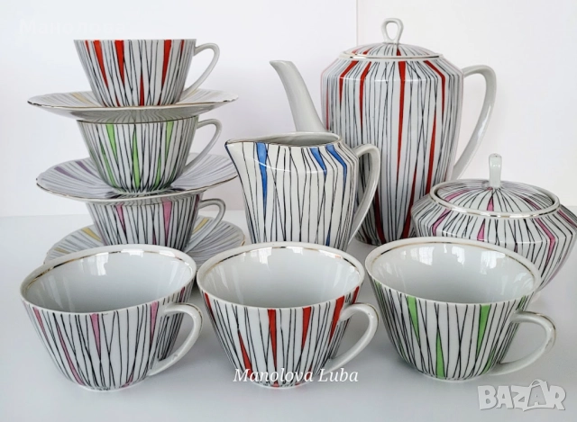 Сервиз за чай или дълго кафе Китка Нови Пазар., снимка 9 - Други ценни предмети - 52786998