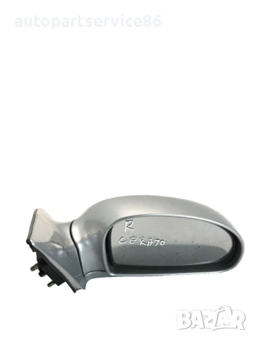 Предно дясно странично огледало за врата сребристо за KIA Cerato 1.5 CRDi (2004)